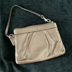 NEW Coach Bronze Wristlet
